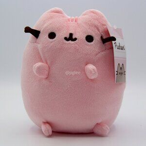 5" Pusheen Pink Cat with Pink Stripe / Spin Master Plush Toy Stuffed Animal BNWT
